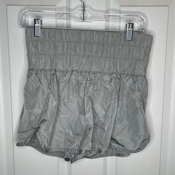 Free People Movement "The Way Home" High Waist Running Shorts in Gray/Silver M - Picture 3 of 14